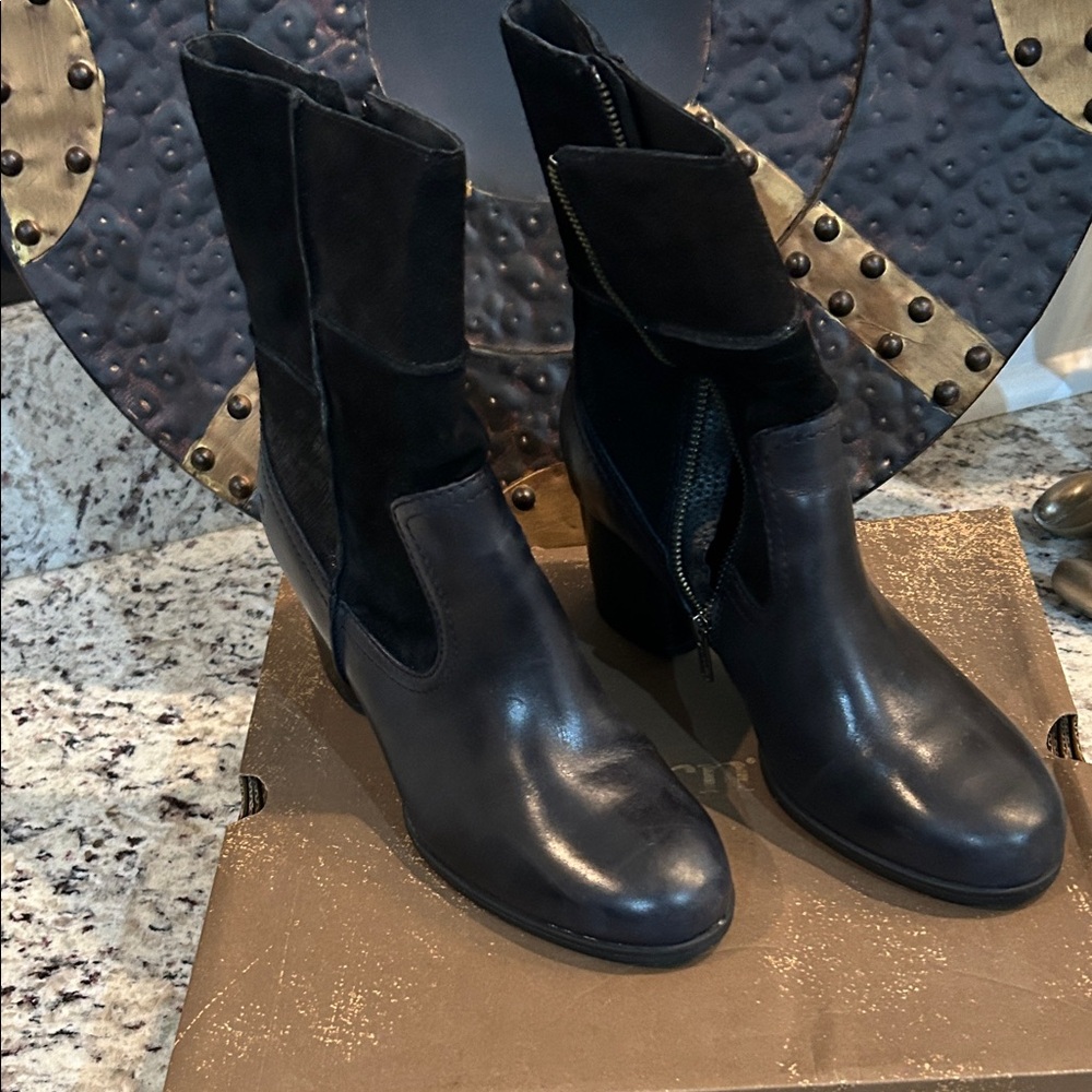 Born Black Heeled Boots